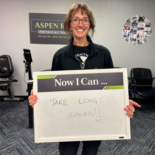 Patient Success at Aspen Ridge Physical Therapy after a physical therapy session