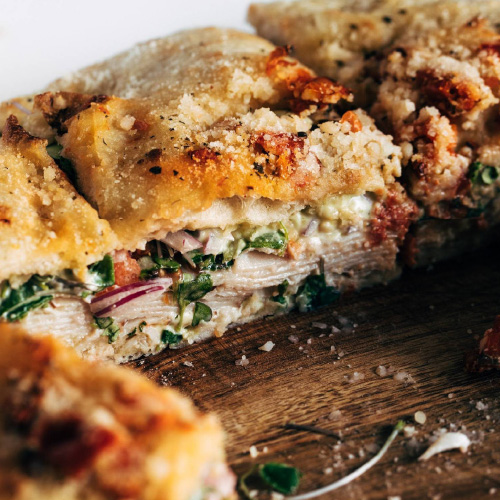 Sun-Dried Tomato Focaccia Turkey Sandwich